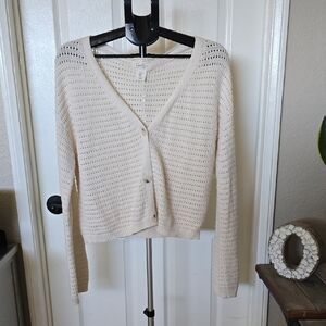 Jessica Simpson Cream Knit Cardigan